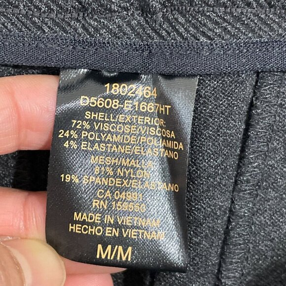 NEW Dalia Womens M Charcoal Narrow Leg Pants W/ Built-In Tummy Control - Picture 4 of 8